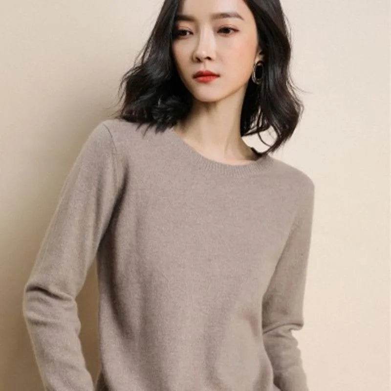 Women's Basic O-Neck Sweater - P12 Hub Europe