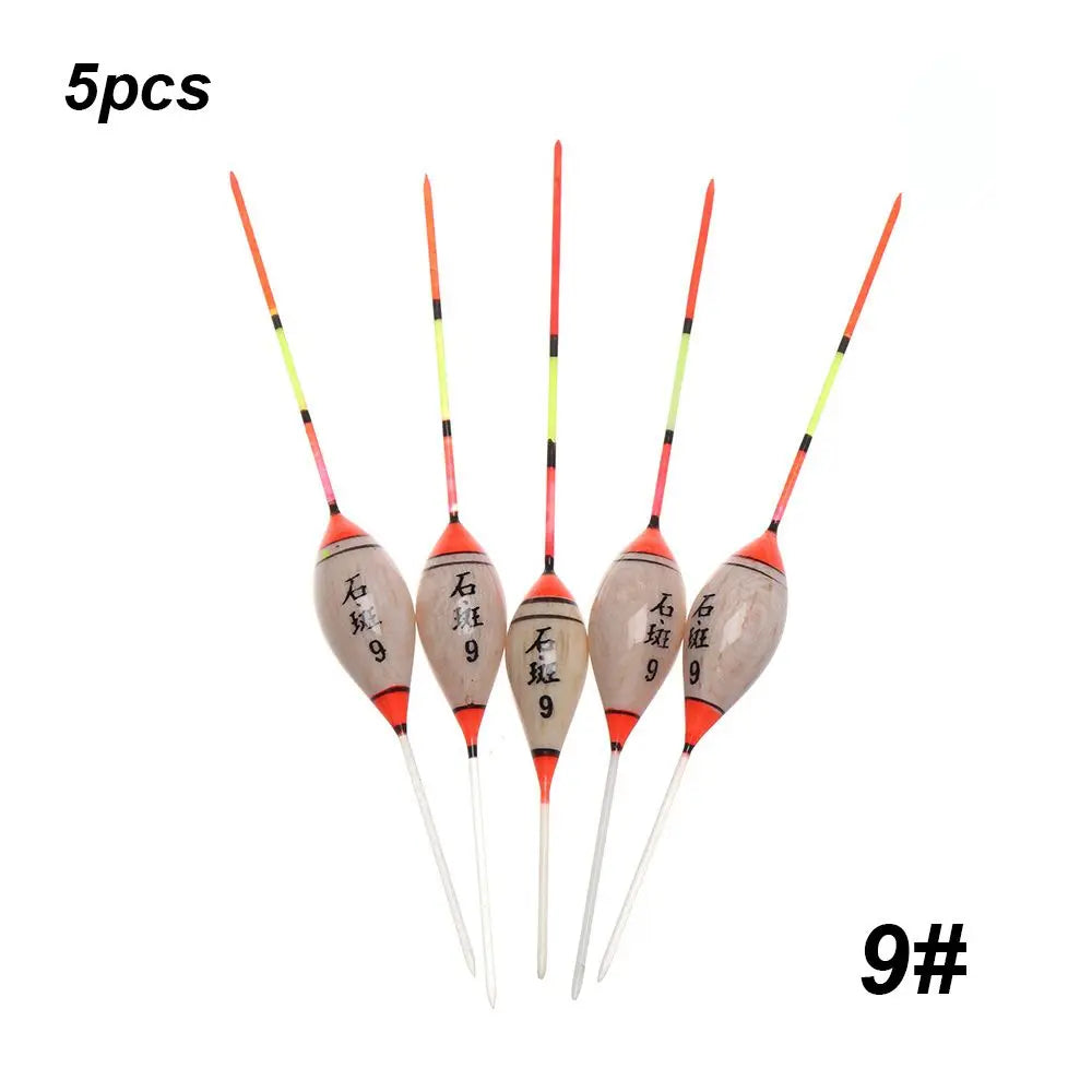 5pcs New Fishing Floats Balsa Flotteur Balsa Wood Wooden Floats Durable Portable Exquisite High Quality Floats Hot 3# 4# 10#