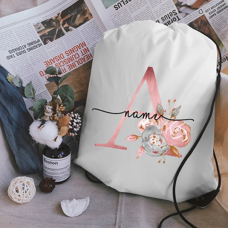 Custom Name Drawstring Backpack Large Capacity Sports Backpack Wear-resistant Gym Bag Lightweight Basketball Backpack Sport Bag