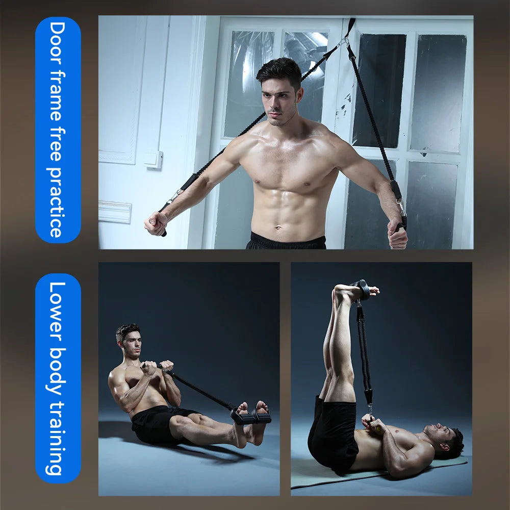 Man Tension Rope Woman Yoga Pedal Puller Portable Resistance Band Elastic Fitness Equipment Leg Stretching Exercise At Home