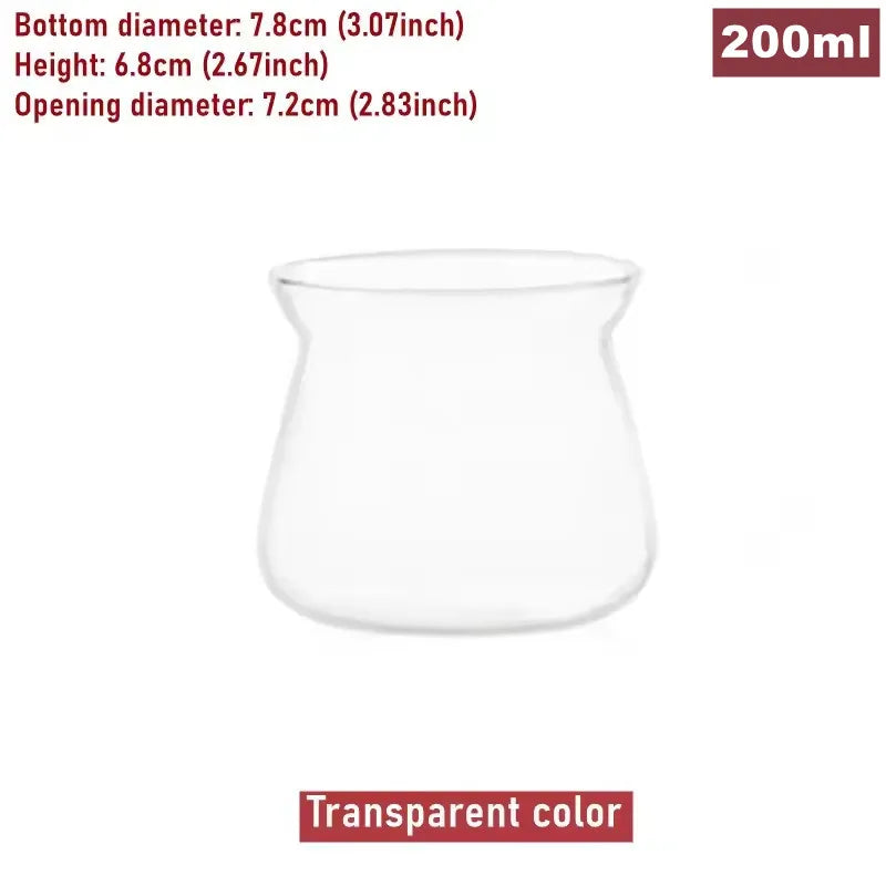 200ml 275ml Glass Coffee Server Coffee Sharing Pot Sniffing Mug Catcher Cup Coffee Tea Kettle Hand Brewing Coffee Bariata Tools