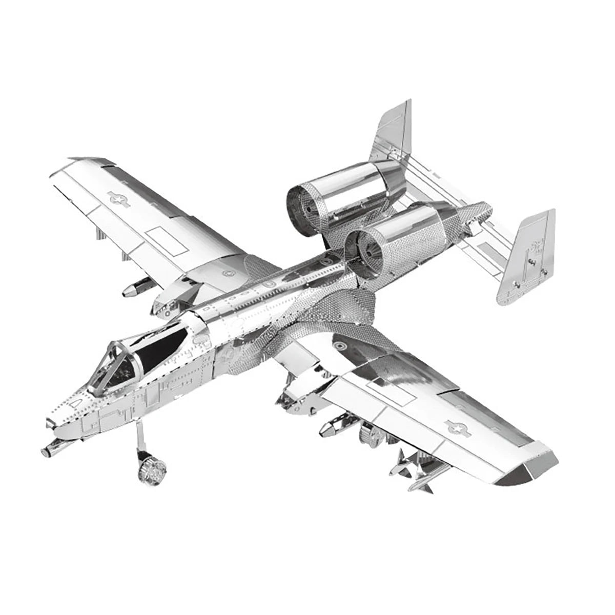 Plane 3D Metal Puzzle Model Kit DIY Laser Cut Puzzles Jigsaw Toy For Children