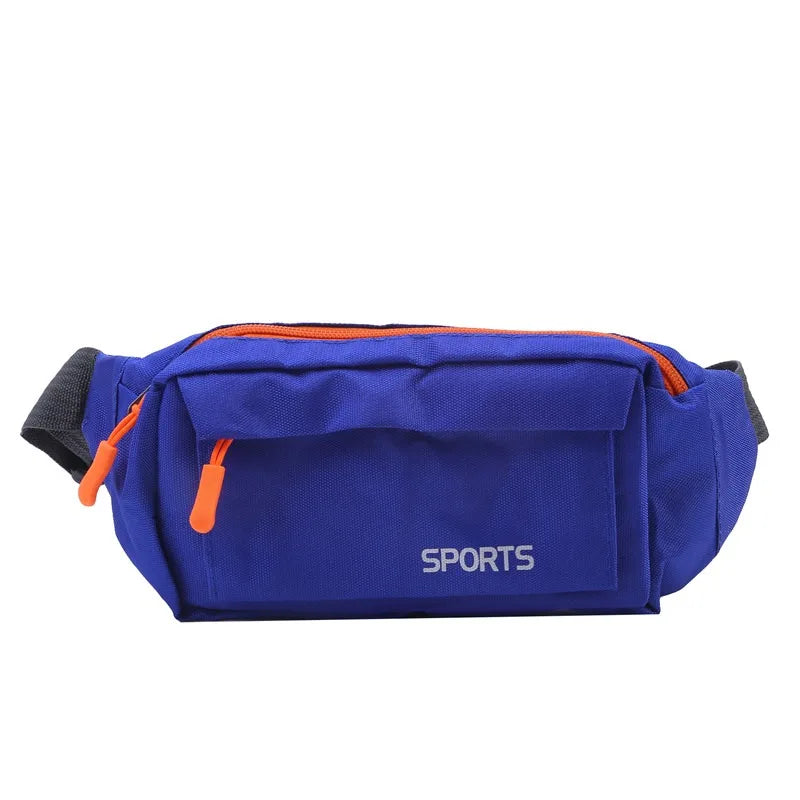 Men's Breast Package Waterproof Outdoor Sports Bag Canvas Pouch Korean-style Waist Bag Fanny Pouch Crossbody Male Banana Bag