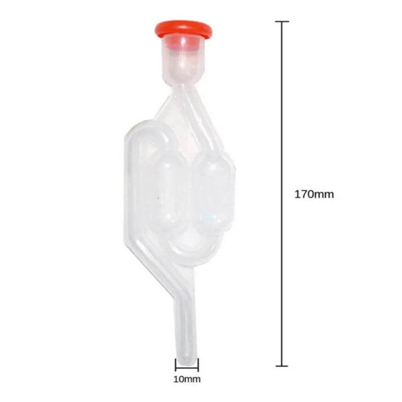 5 Pieces S-Shape Airlocks ,Homebrew Bubble Airlock Carboys Stopper & Fermenter Seal Valve with Food Grade Grommets Wine Making - P12 Hub Europe