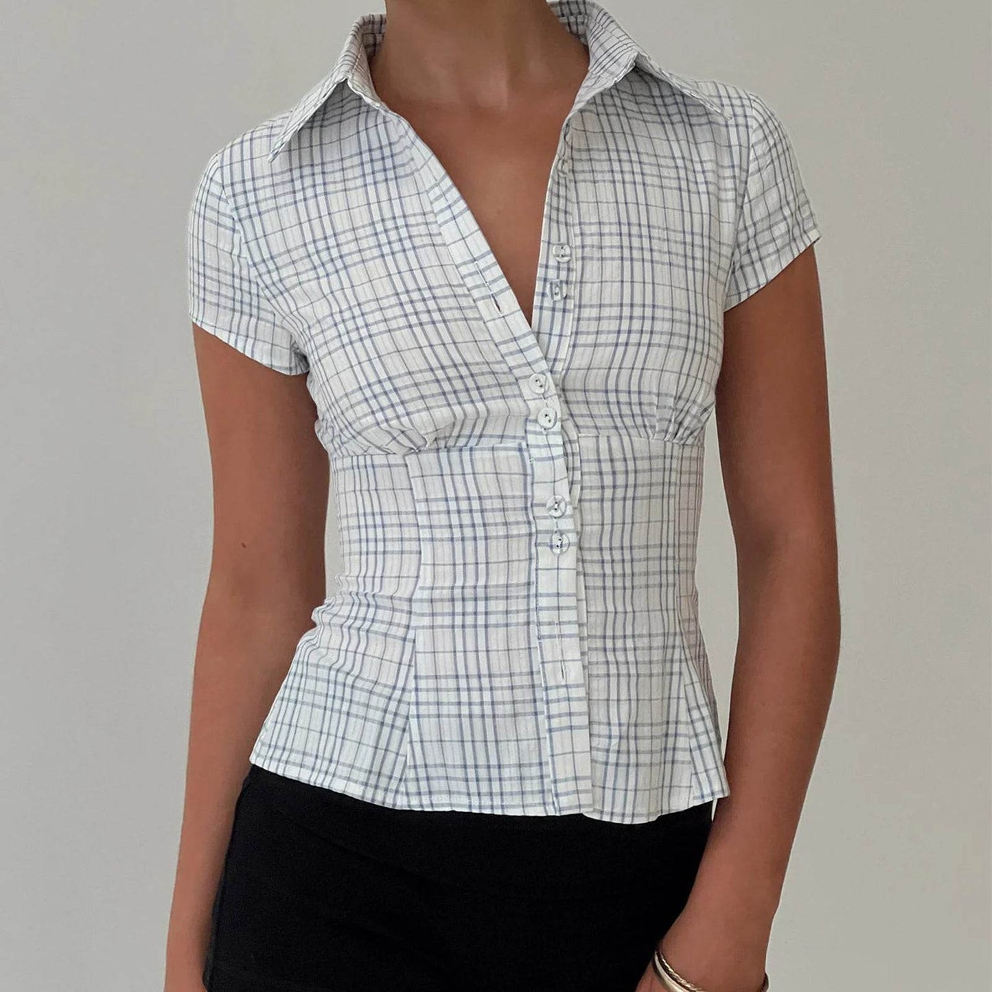 Women's Plaid Summer Shirt - P12 Hub Europe