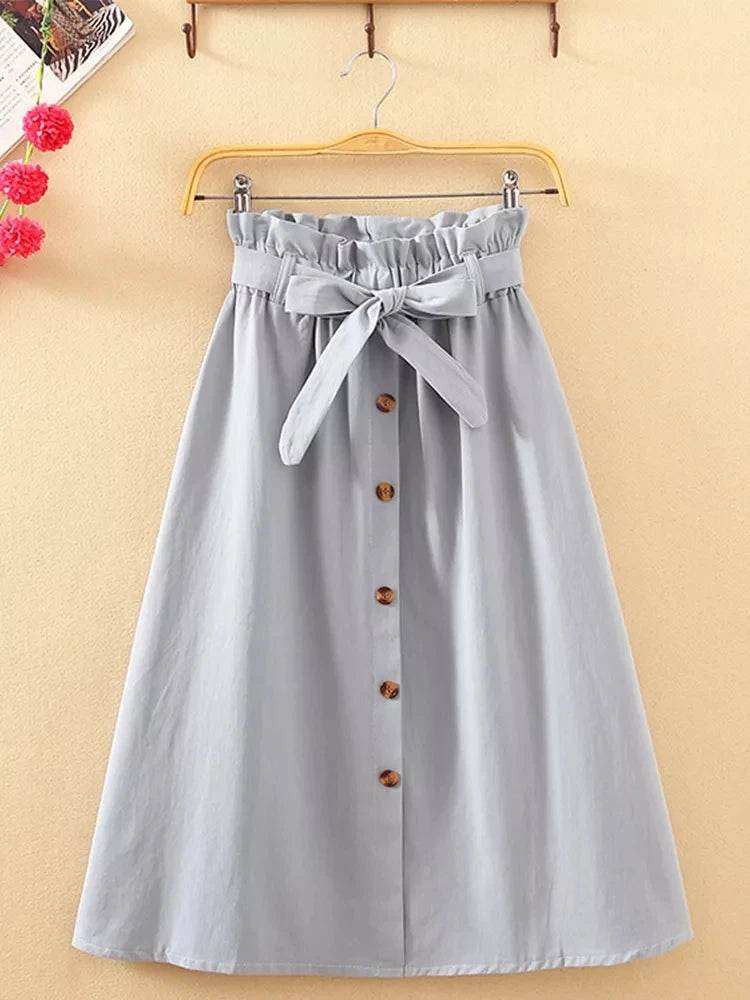 Women's Korean Pleated Midi Skirt - P12 Hub Europe