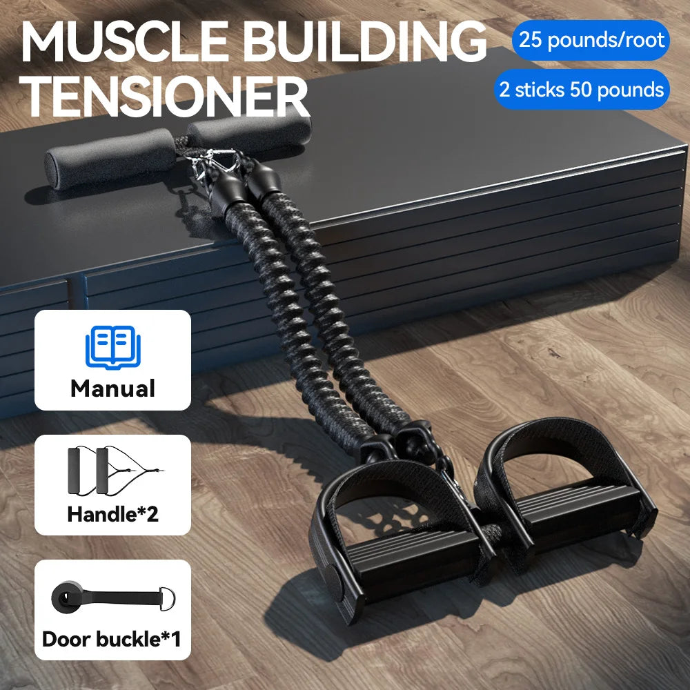 Man Tension Rope Woman Yoga Pedal Puller Portable Resistance Band Elastic Fitness Equipment Leg Stretching Exercise At Home
