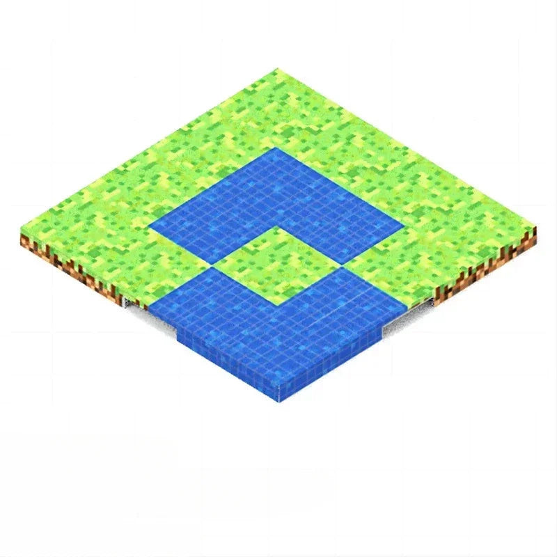Magnetic Base Plate Variety Baseplates Match Mine World DIY Magnetic Building Blocks Toys for Boys and Girls Children Toy Gift