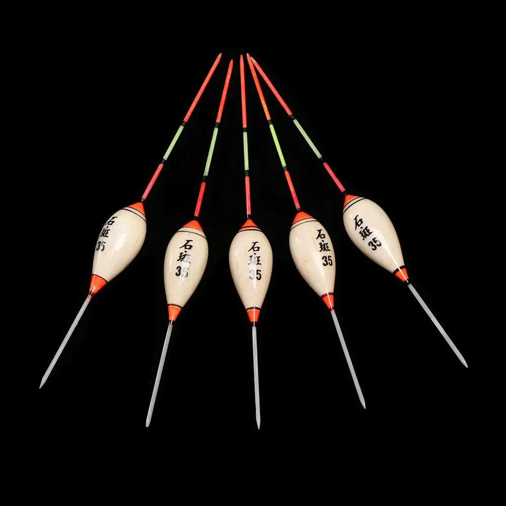 5pcs New Fishing Floats Balsa Flotteur Balsa Wood Wooden Floats Durable Portable Exquisite High Quality Floats Hot 3# 4# 10#