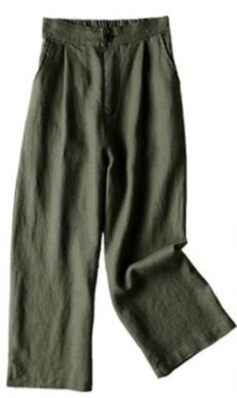 Women's Wide-Leg Linen Pants - P12 Hub Europe
