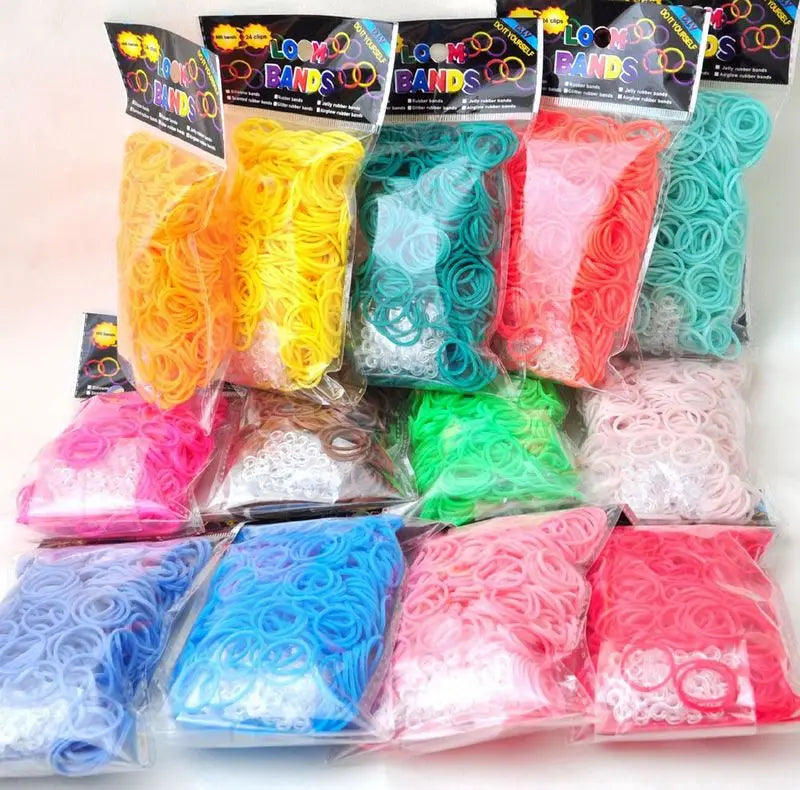 Pantone Color Western European Style Rubber Band Rainbow Knitting Machine Bracelets Loom Bands Arts & Crafts, DIY Toys