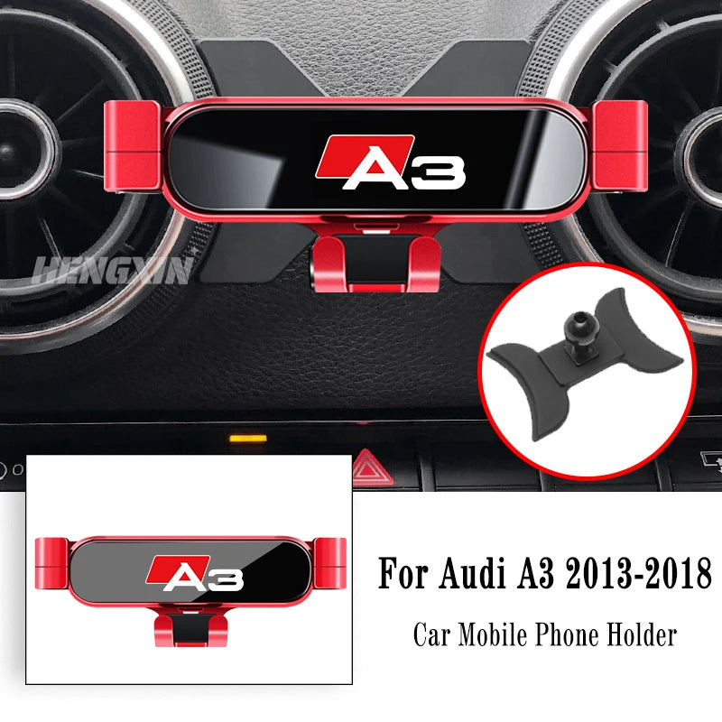 Car Mobile Phone Holder For Audi A3 S3 8V 2014-2025 Air Vent Mounts Stand GPS Gravity Navigation Bracket Car Accessories