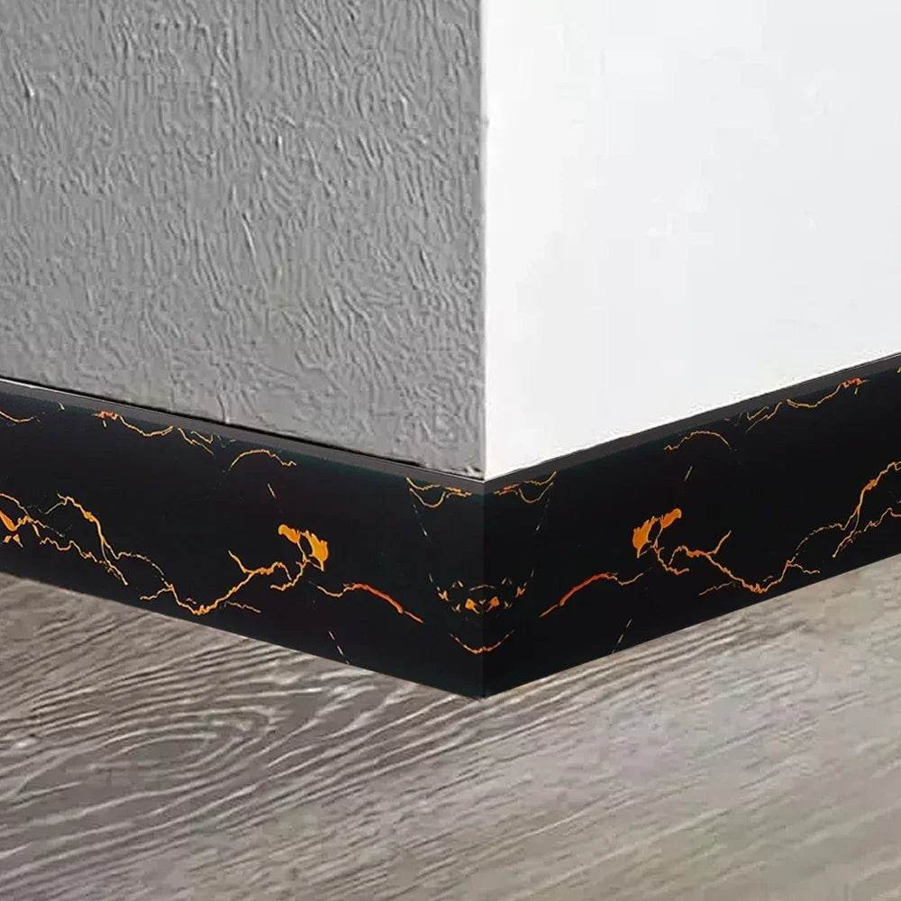 6/2M Marble Striped Skirting Line Waterproof Self Adhesive 3D Wall Sticker Thickened Anti-collision Corner Line Home Decoration - P12 Hub Europe