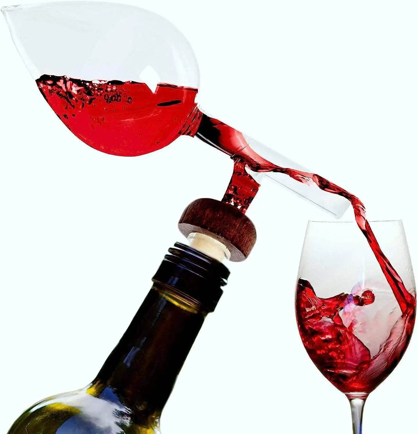 Red Wine Bottle Pouring Device Portable Air Aerator Quick Sobering and Pouring Device New Glass Sobering Device - P12 Hub Europe