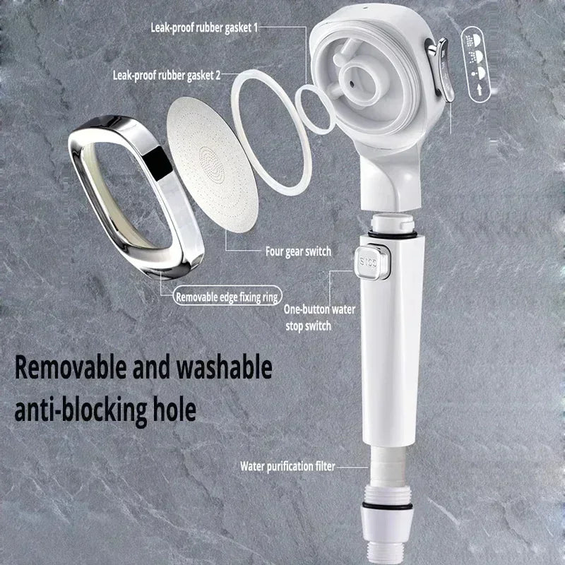 Xiaomi Mijia 3 Modes High Pressure Shower Head Water Saving Shower Heads Adjustable Water Massage Sprayer Bathroom Accessories