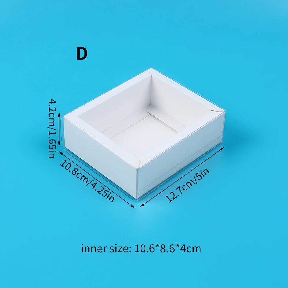 10Pcs Pull-Out Gift Boxes Drawer Kraft Paper Boxes with Clear Window Gift Jewelry Packaging Business Wedding Birthday Party - P12 Hub Europe