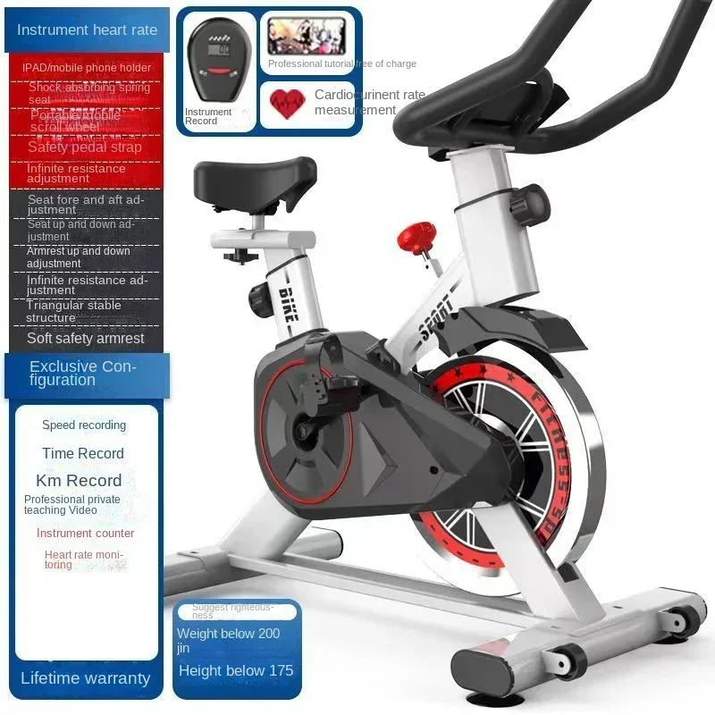 Spin Bike Home Fitness Equipment-Gym Dedicated Indoor Exercise Weight Loss Silent Smart Power Bike-Hot New for EffectiveWorkouts