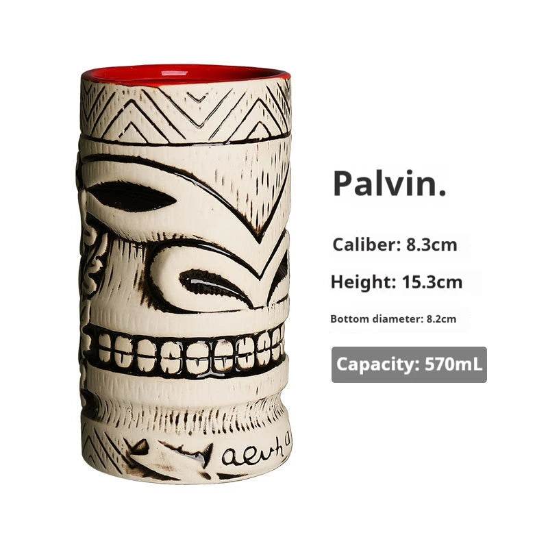 Personalized Hawaiian cocktail cups,tiki bar tiki cups,tiki mugs,creative cups, ceramic cups, zombie cups,drinkware - P12 Hub Europe