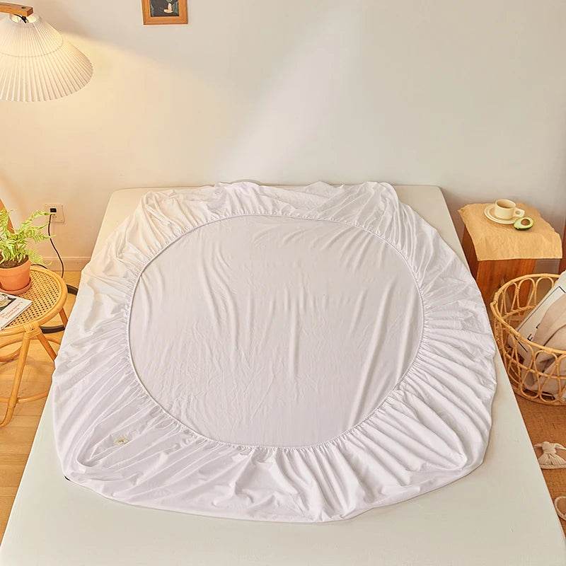 Fitted Bed Sheet Luxury Egyptian Pure Cotton Mattress Cover Bedspreads Elastic Bed Linens Soft Bedsheet (Pillowcase Can Order) - P12 Hub Europe
