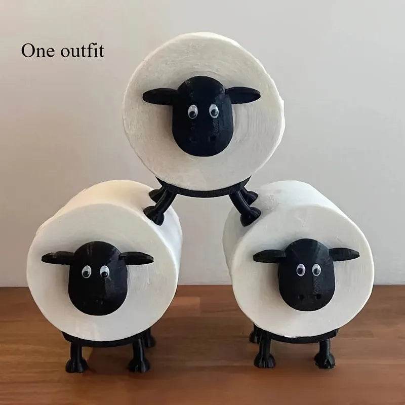 1pc/3pc Cute Sheep Dog Shape Toilet Tissue Rack Free Standing Storage Roll Paper Holder Animal Shape Decorative Toilet Paper Rac - P12 Hub Europe