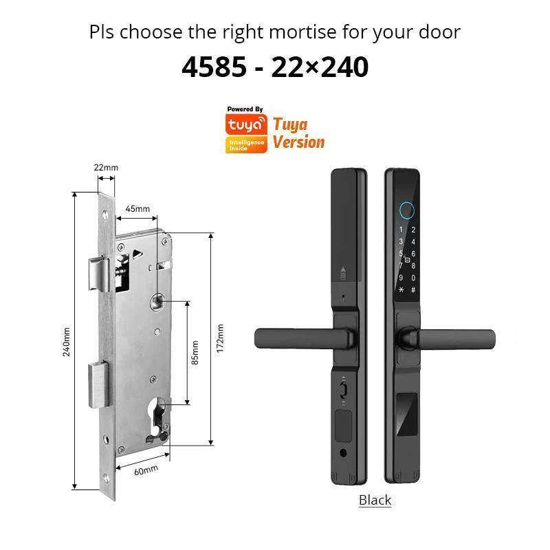 WiFi Smart Sliding Door Lock IP66, Fingerprint, Card, Code - P12 Hub Europe