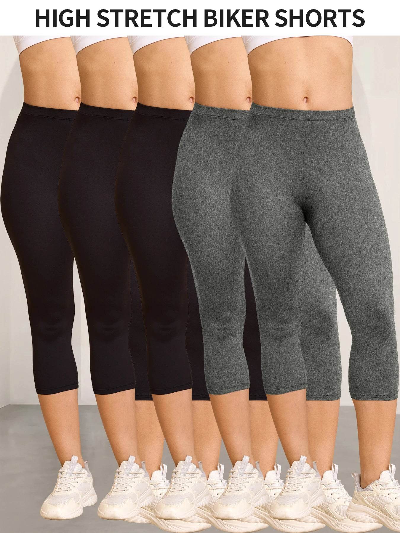 Women's 5-Pack Capri Leggings - P12 Hub Europe