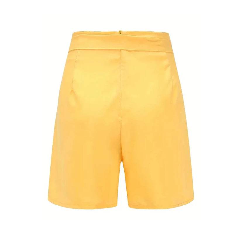 Button Front Tie Shorts - P12 Hub Europe