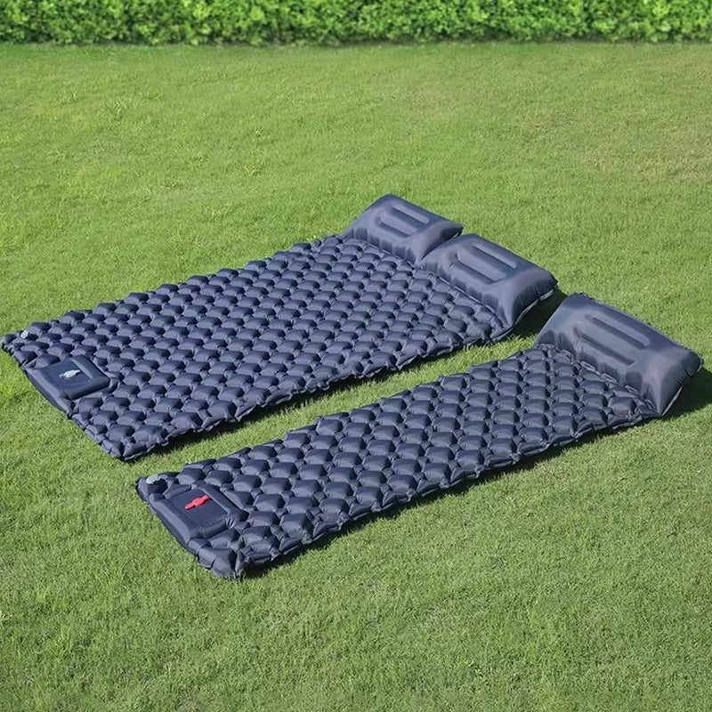 Must-Have Double Person Rhombus Inflatable Mattress - Lightweight, Waterproof, Ideal for Outdoor Activities