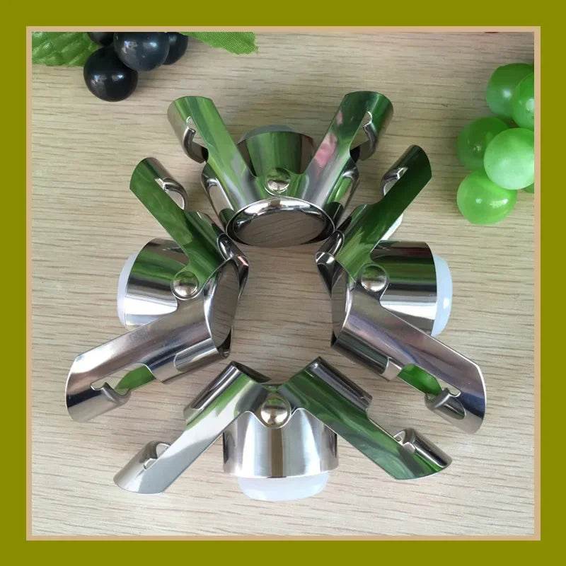 1pcs Champagne Bottle Stopper Stainless Steel Sparkling Grape Wine Bottle Plug Vacuum Sealer Bottle Liquor Flow Stopper Cap Bar - P12 Hub Europe