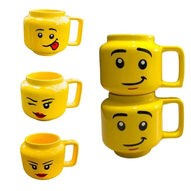 2025 Children Mug Cute Smiley Face Ceramic Mug, Ceramic Mug, Christmas Gift Funny Mug, Children's Drinking Cup Children's Cup - P12 Hub Europe