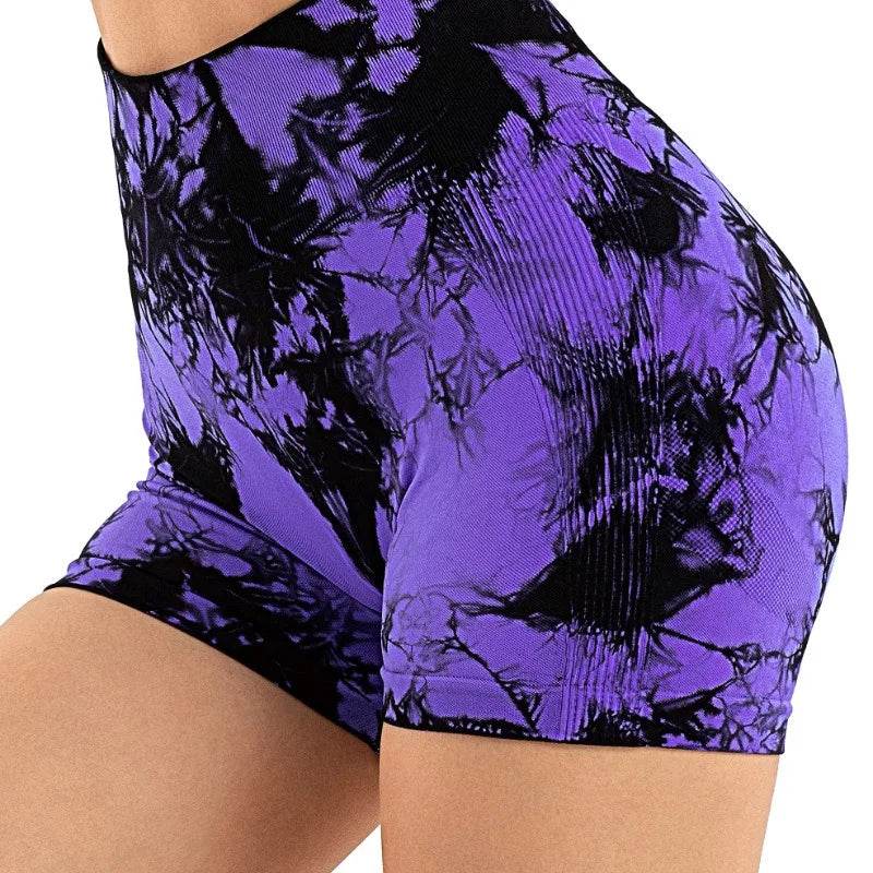 Tie Dye Yoga Shorts Women - P12 Hub Europe