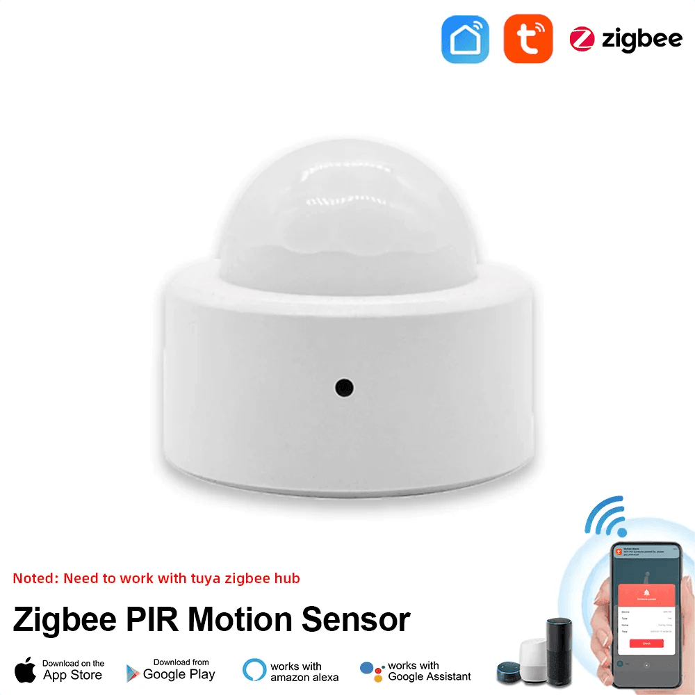 Zigbee Mini PIR Sensor, Smart Motion Detector | Home Security - P12 Hub Europe