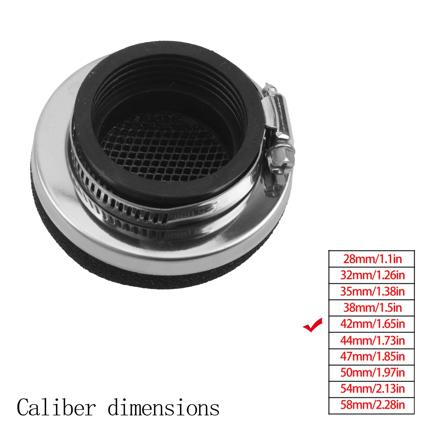 Motorcycle Air Filter Cleaner Air Filter 2 Stroke Engine Dirt Pit Bike Scooter 28/32/35/38/42/45/50/54/58MM Moto Parts