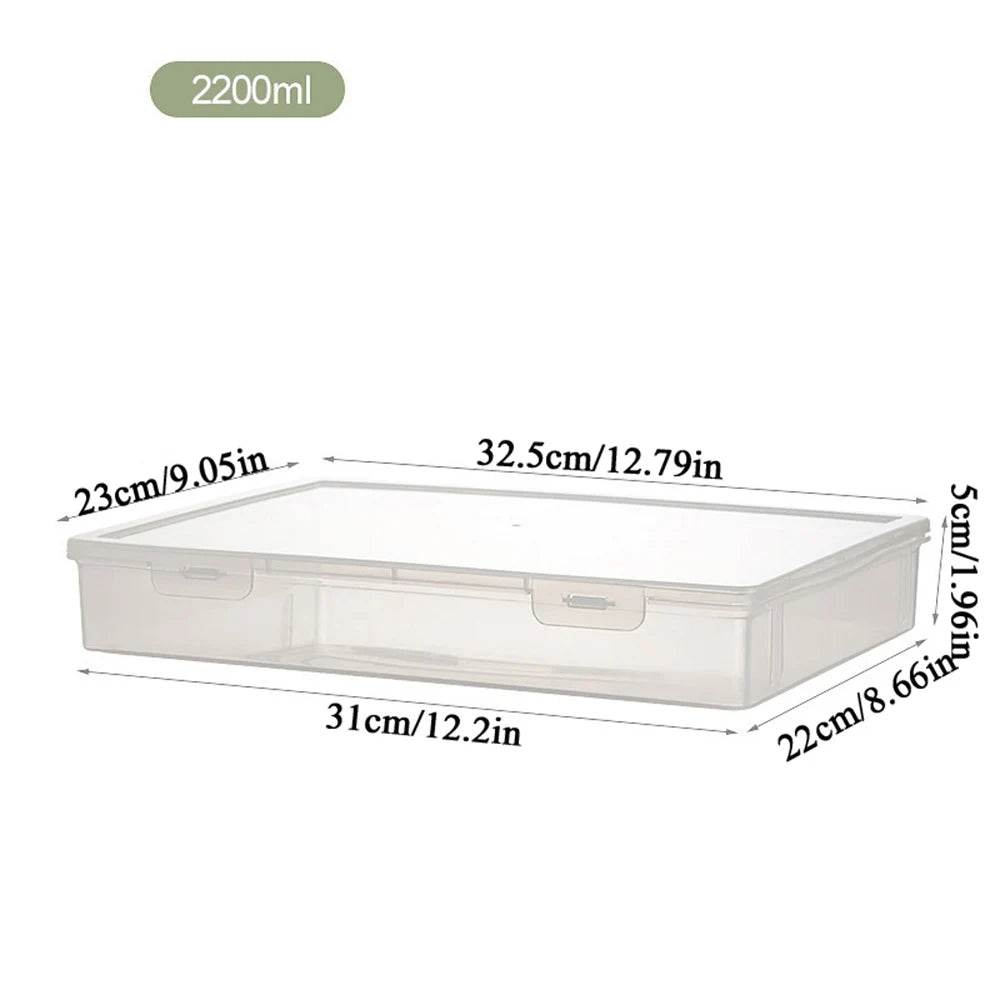 Plastic Document Organizer Organized Clear Square Shape Storage Box Organizing Box Transparent Desktop Document Storage Case - P12 Hub Europe