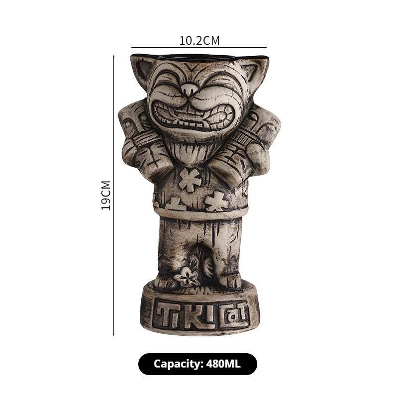 Personalized Hawaiian cocktail cups,tiki bar tiki cups,tiki mugs,creative cups, ceramic cups, zombie cups,drinkware - P12 Hub Europe