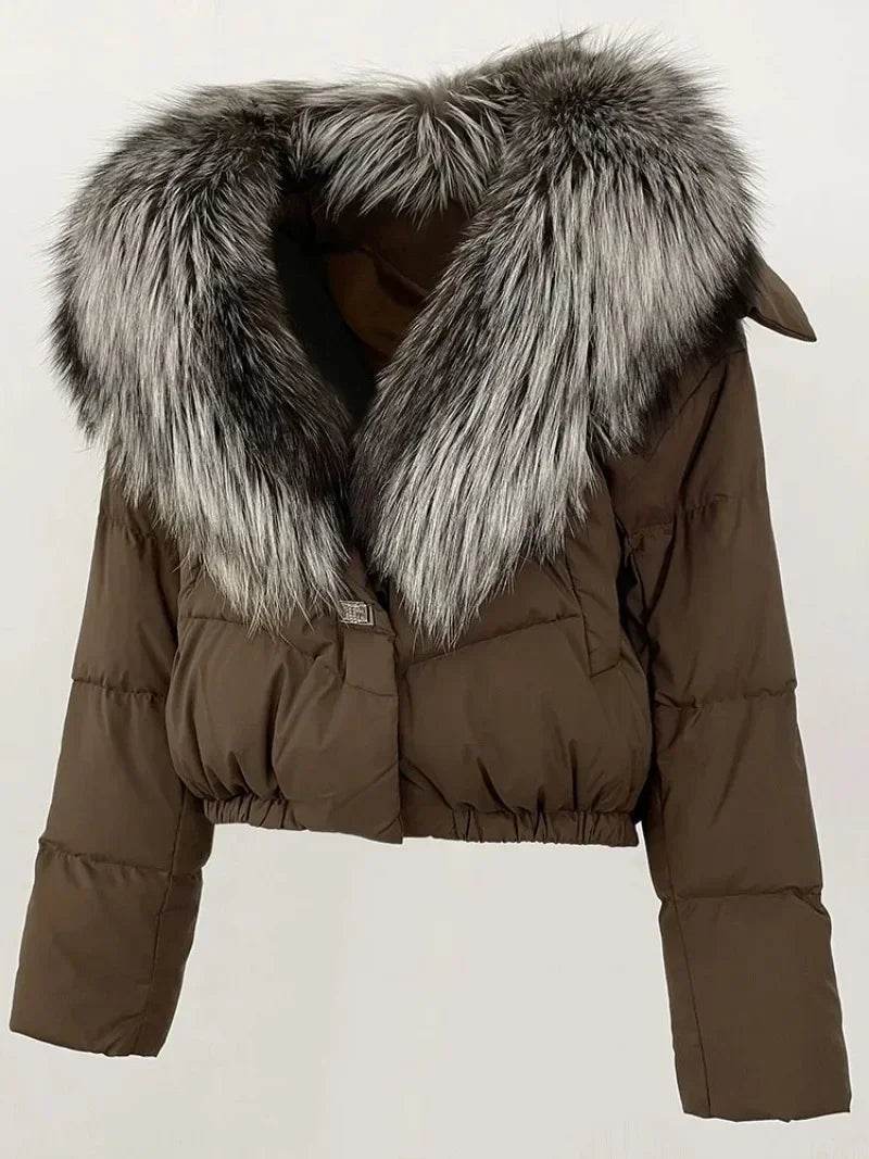 Short Fox Fur Down Puffer - P12 Hub Europe