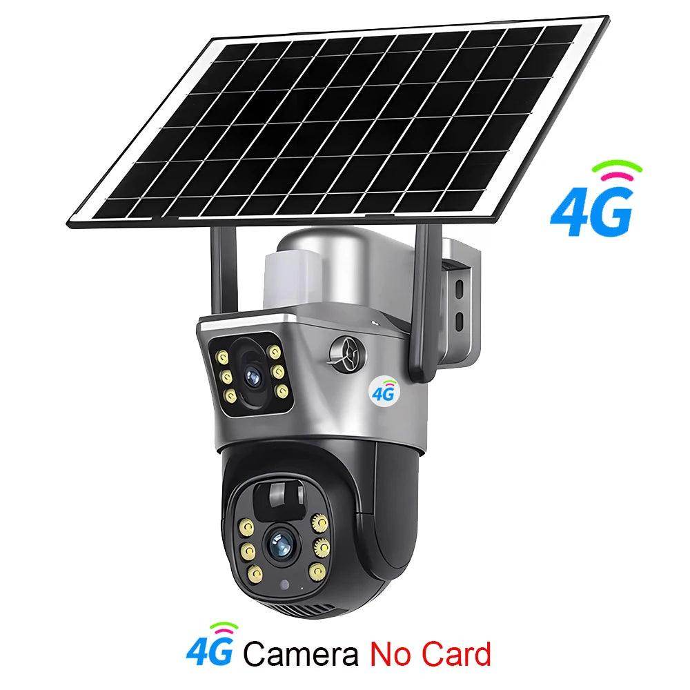 Outdoor Camera 4G Solar Dual Lens 8MP, PIR, Color Night - P12 Hub Europe