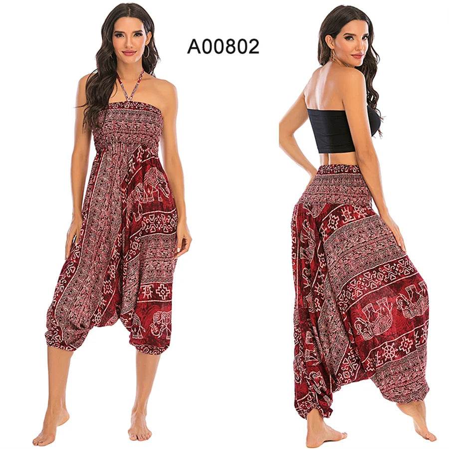 Women's Boho Harem Rayon Pants - P12 Hub Europe