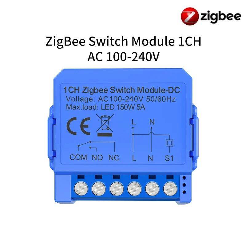 Dry Contact Relay Tuya WiFi Zigbee Alexa and Google - P12 Hub Europe