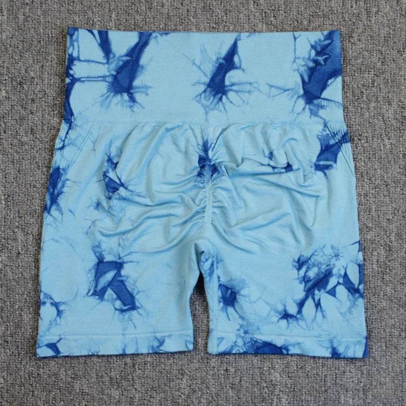 Tie Dye Yoga Shorts Women - P12 Hub Europe