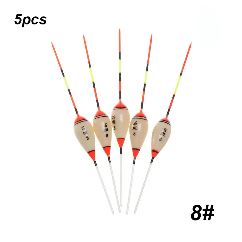 5pcs New Fishing Floats Balsa Flotteur Balsa Wood Wooden Floats Durable Portable Exquisite High Quality Floats Hot 3# 4# 10#