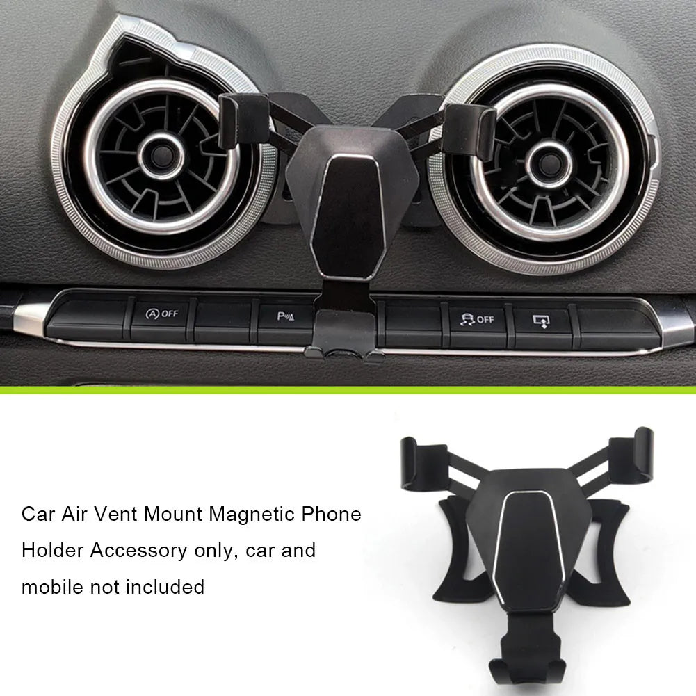 Universal Car Phone Holder For Audi A3 S3 8V Car Air Vent 360 Rotatable Magnet Mount Mobile GPS Support Bracket Audi Accessories