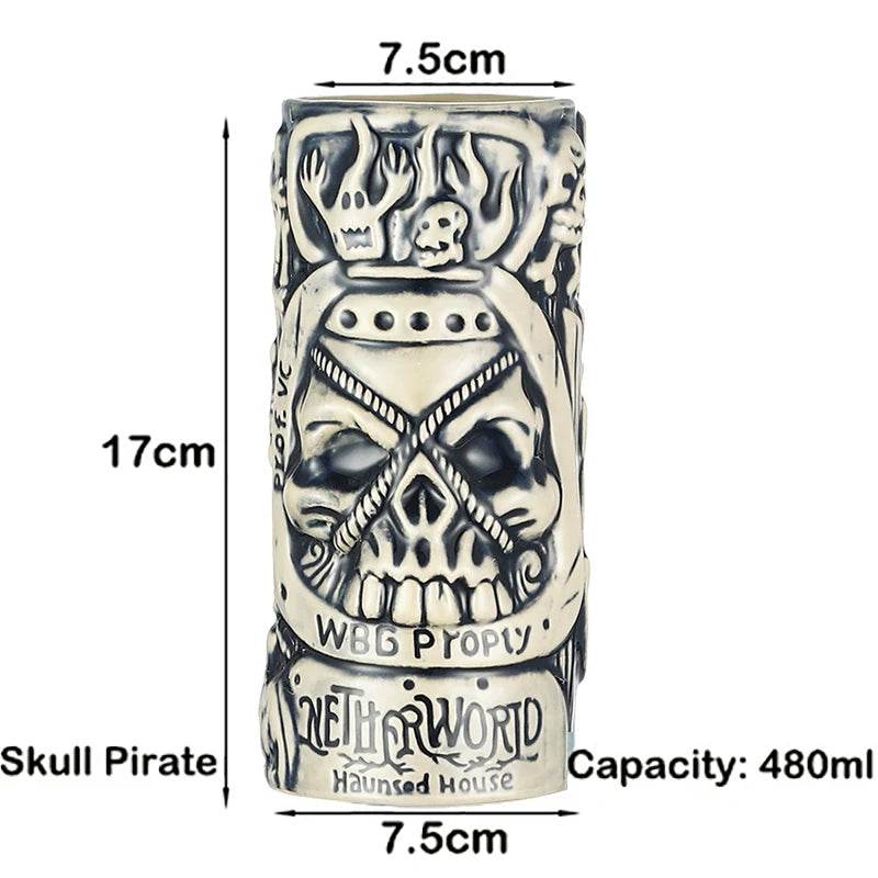 Hawaii Tiki Mugs Cocktail Cup Beer Beverage Mug Wine Mug Ceramic Tiki Mugs Great For Cocktail Drink - P12 Hub Europe