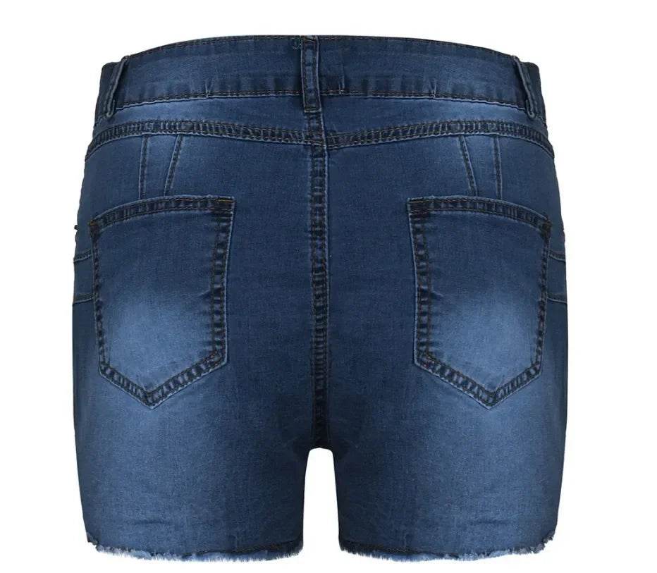 Women's Distressed Denim Shorts - P12 Hub Europe