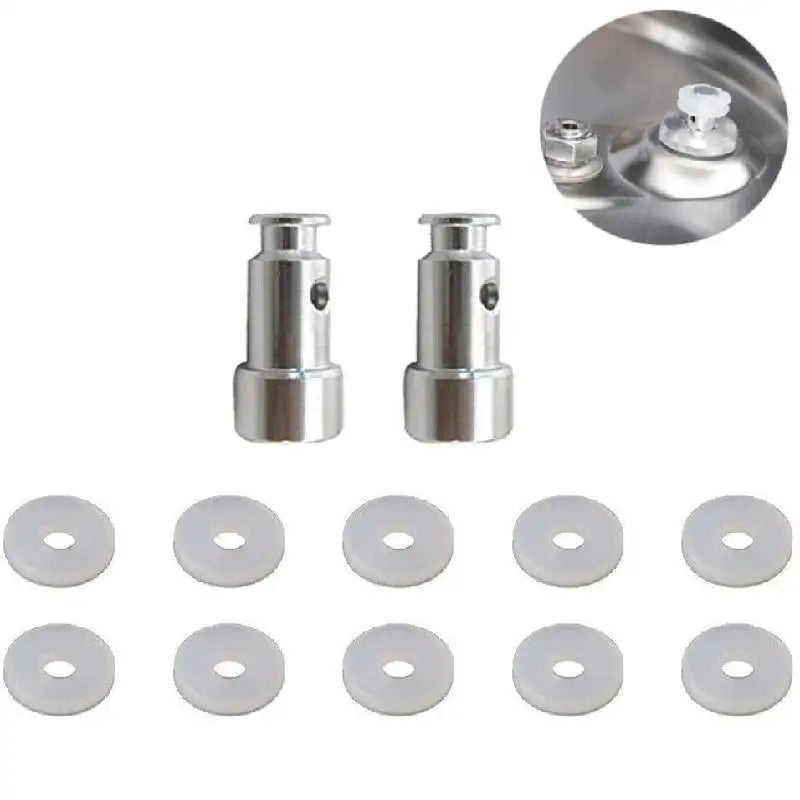 2Pcs Floater 10Pcs Sealer Replacement Float Valve Universal Steam Valve for Pressure Cookers XL YBD60-100 PPC780 PPC770 PPC790