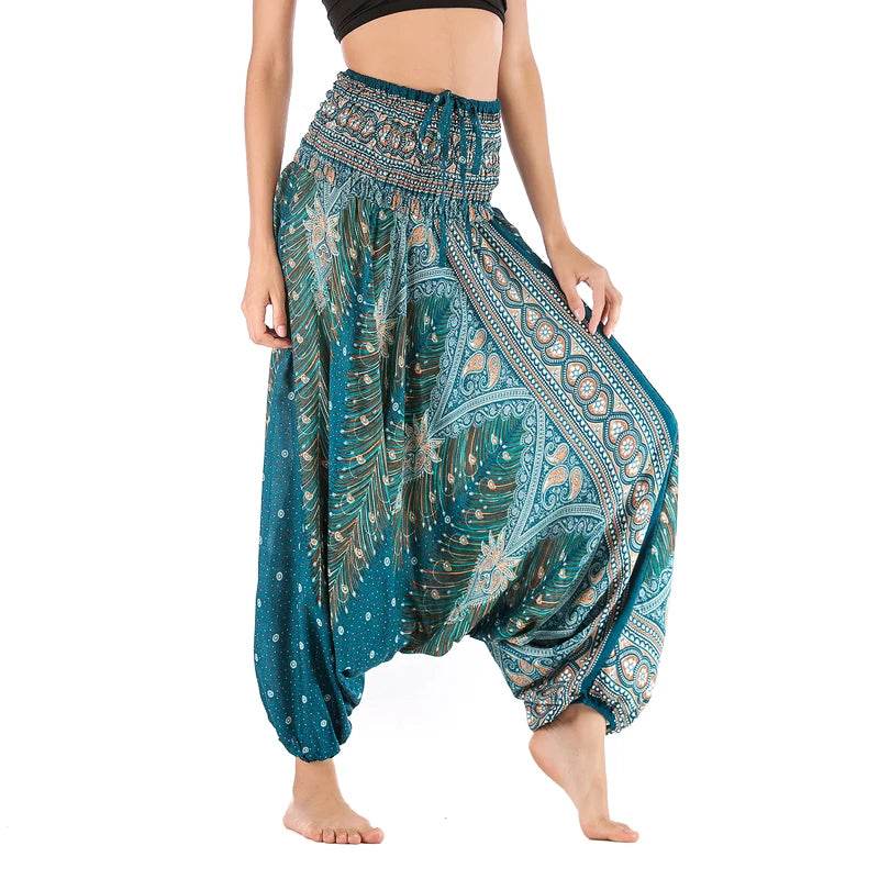 Women's Boho Harem Rayon Pants - P12 Hub Europe