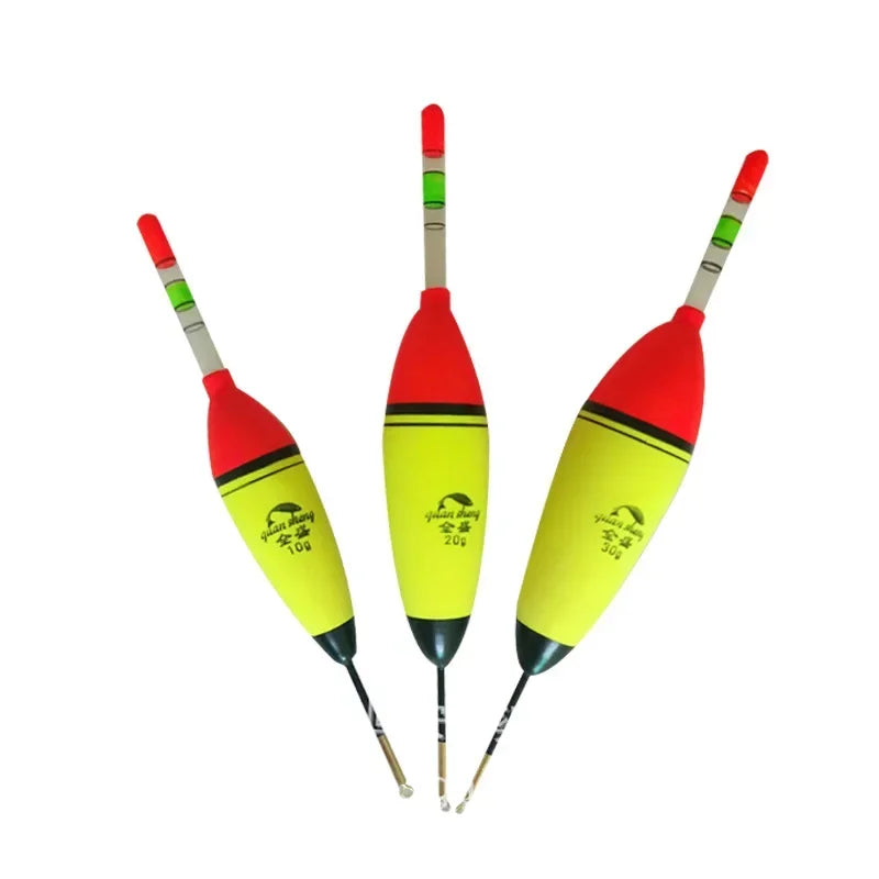 2PCS EVA Luminous Fishing Float Bobber Long Vertical Night Lighting Fishing Floats Boya 5g 8g 10g 15g 20g 30g 40g