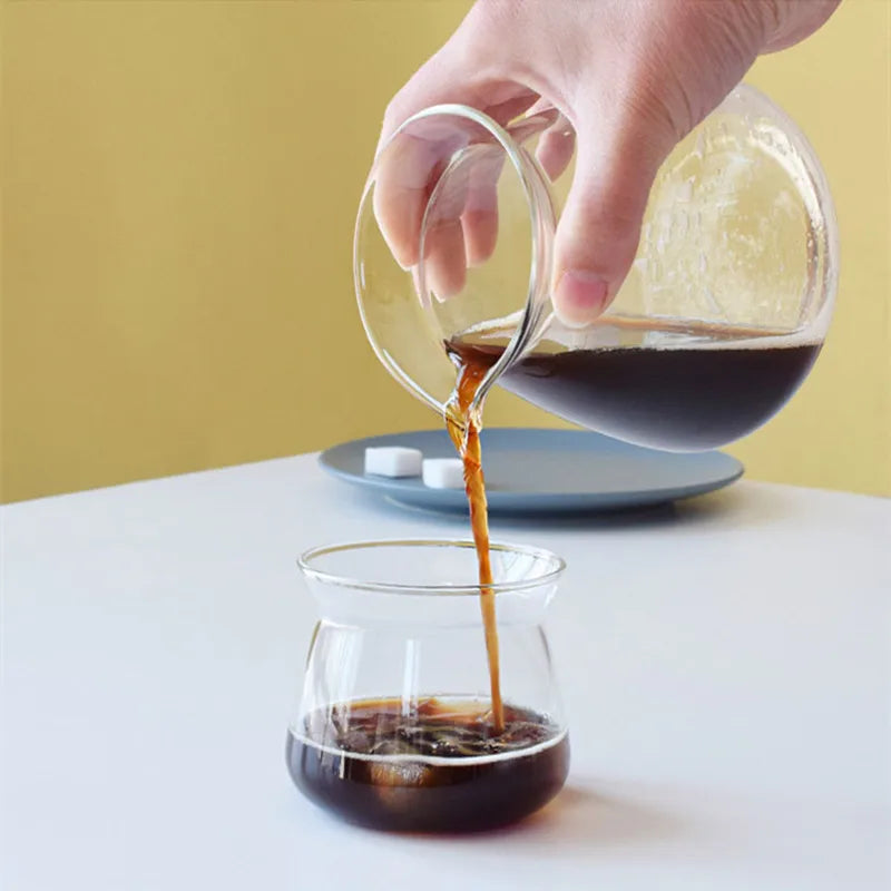 200ml 275ml Glass Coffee Server Coffee Sharing Pot Sniffing Mug Catcher Cup Coffee Tea Kettle Hand Brewing Coffee Bariata Tools