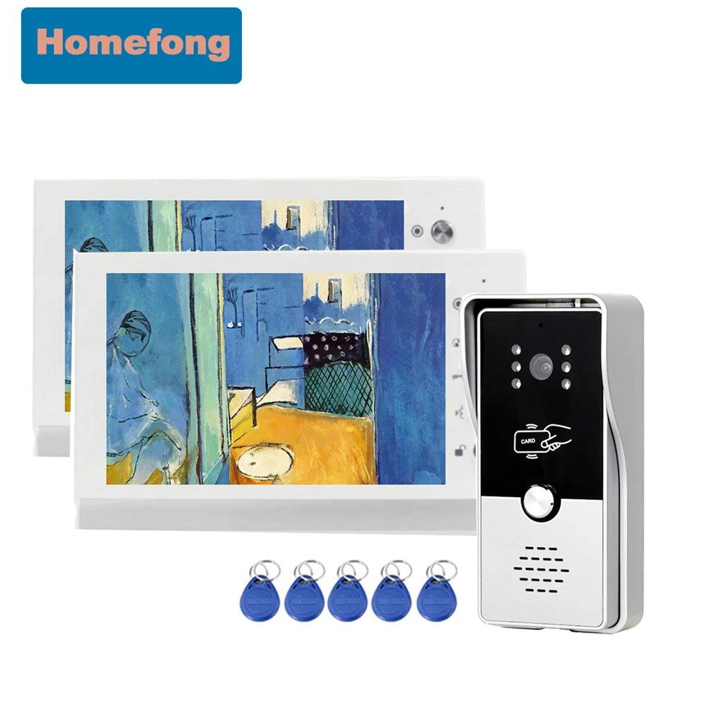Video Intercom7" RFID Unlock, 700TVL, Dual-Way, Waterproof