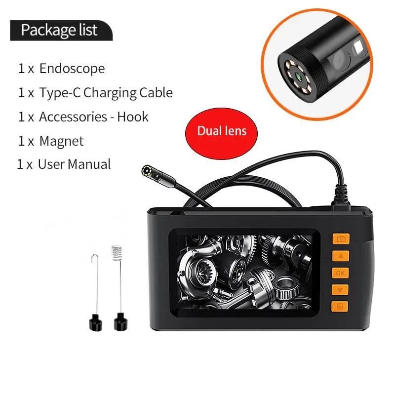 Borescope 8mm Dual Lens 4.3" IPS, 1080P, IP67, 2-10M - P12 Hub Europe
